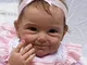 J-Love Collezione Reborn Baby Doll Silicone Morbido 22 Pollici 55 cm Bocca Magnetica Bella...