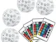 Set di 4 Pezzi Luce a LED RGB Sommergibile Luci Multicolori impermeabili 4 X 10pcs LED SMD...