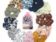 FORMIZON 12 Pezzi Chiffon Scrunchies per Capelli, Fasce Chiffon di Elastiche, Elastici per...