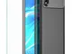 Wanxideng - Cover Huawei Y5 2019 + Pellicola Protettiva in Vetro Temperato, [Texture in Fi...