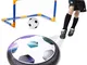 amzdeal Air Football Kit (1 x Hover Ball + 1 Mini Soccer +2 Goal di Calcio +1 Gas Needle),...