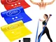 Gritin Bande Elastiche Fitness, [3 Pezzi] Fasce Elastiche di Resistenza di Lattice con 3 L...