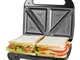 Tostiera Sandwich Maker, Piastra Per Sandwich Toast 2 Posti, Cool Touch Sandwich Maker 750...