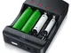 Aplic - Caricabatterie universale - Caricabatterie intelligente - 4 alloggiamenti di ricar...