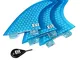 Eisbach Riders Surfboard FCS Fiberglass Honeycomb Thruster Fin Set - Pinne per Tavola da S...