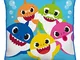 Cuscino quadrato ufficiale Baby Shark | licenza ufficiale Super morbido a due lati | perfe...