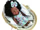 Bambole Nere della Ragazza Bamboletta Americana Africana Giocattoli Interattivi della Bamb...