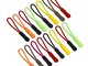 FineGood 80 Pezzi Chiusure Lampo Estensione, 8 Colori, Nylon Cordone Cerniera