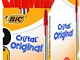 BIC Cristal Original Pennea Sfera Punta Media (1.0 mm), Rosse, Confezione da 50, Fornitura...