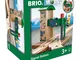 BRIO World - Doppio Semaforo con Operatore, BRIO Accessori, Età Raccomandata 3+