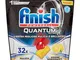 Finish, 32 Pastiglie per Lavastoviglie, Quantum Ultimate, 1 Confezione da 32 Pastiglie, Li...