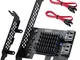 ACTIMED PCIE to SATA 3.0 Scheda Controller, 2 Porte SATA III 6Gbps Schede di Espansione, S...