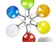 morpilot LED Cane Collare, 6pcs Clip-On Pet Luce, Luci Colorate Impermeabili Clip su Luci...