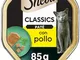 Sheba Paté Classics, Cibo per Gatto con Pollo - 22 Vaschette da 85 g, Totale: 1870 g