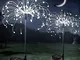 Luci a energia solare, ZVO 2 pezzi 150 LED Luci Fairy Starburst per esterni, 2 modalità di...