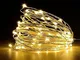 Jsdoin Natale Luci Stringa, 2 Pezzi 5M 50 LED Catene Luminose con Filo Rame Ghirlanda Lumi...