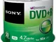 50 DVD+R Sony vergini in campana da 4,7GB 120Min