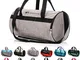 Borsa Palestra con Scomparto per Scarpe Borsone Viaggio Borse Piscina Sportiva Duffel Bag...