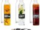 6 Bottiglie Vetro 500ml con Tappo a Vite - 6 Etichette e Penna - Bottiglie Vetro per Liquo...