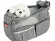 Highkit Borsa Trasportino Zaino per Animali Domestici Traspirante, Borsa a Tracolla con Tr...