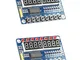 Hailege 2pcs TM1638 8 Bits Digital LED Tube Display Module with 8 LEDs 8 Button keys for A...