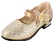 Snyemio Bambina Ballerine Ragazza Principessa Costume Eleganti Glitter Cerimonia Sandali