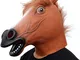 CreepyParty Maschera Cavallo Maschere per Animale in Lattice Realistico per Halloween Carn...