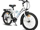 Hiland Rocket Mountain Bike per Bambini da 7 8 9 10 Anni con cambio Shimano Twist Grip Shi...