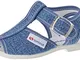 SUPERGA 1200 COTJ, Sandali con Chiusura a T Unisex - Bambini e ragazzi, Jeans C50, 22 EU