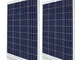 DOKIO 200 Watt pannello solare 2 pezzi 100 w policristallino ideale per ricarica batteria...