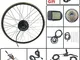 SCHUCK Kit Bici elettrica 36V500W Kit Ruote Moto rotative Posteriori 27,5 Pollici Kit Bici...
