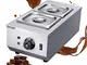 Huanyu 6L Temperatrice per Cioccolato Scaldavivande Elettrico 2 pentole 30℃~80℃ Commercial...