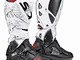 SIDI Crossfire 3 Srs 000MMFIRE3SRS Stivali Moto, Uomo, 43 EU, Nero Bianco