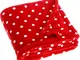 Playshoes Coperta in Pile, Coperta Neonato, Pile Bebè, Plaid in Pile, Versatile Coperta Co...