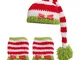 NUOLUX Natale stile bambino neonato neonato uncinetto fatto a mano Beanie cappello vestiti...