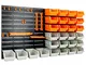 Todeco - Wall Mount Storage Organiser, Wall Tool Rack Pegboard - Dimensione: 47,5 x 27,1 x...