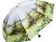 Ombrello pieghevole automatico antivento uomo bam- Retro Three Fold Anti-UV - Ombrello da...