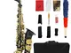 ammoon LADE Brass Gravé Eb E-Flat Alto Saxophone Sax Abalone Shell Boutons Instrument Vent...