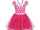 Bambino Minnie Abito Ragazza Costume da Minnie Vestito Principessa Balletto Tutu Danza Bod...