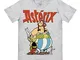 Logoshirt Asterix - Asterix & Obelix-T-Shirt Uomo,  Grigio (Grigio Melange),  X-Large