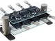 LAGRANGE Raclette 8 8persona(e) 900W Alluminio, Nero, Trasparente griglia per raclette