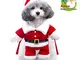 Costume da Babbo Natale Cane Cappotto per cani Giacca invernale per cani Caldo Natale con...