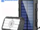 Powerbank Solare 26800mAh Caricabatterie Portatile Wireless Qi Batteria Esterna Solare con...