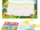 Anpro Doodle Tappeto Magico 8 Colori - 120x90CM Doodle Mat Tappeto Disegno Acqua per Bambi...