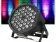 AOMEX FARO STROBO RGB DJ FARETTO LAMPADA 36 LED DA 36W COLORI EFFETTO DISCOTECA SENSORE SO...