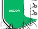 Neewer 2,6x3m Sistema di Supporto per Sfondo con 3x6m Fondale Bianco, Nero Verde & Borsone...