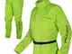 A-Pro giacca impermeabile e pantaloni tuta abbinati, alta visibilità Fluo, XL