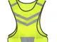 Gilet Riflettente di Sicurezza con Tasca Interna, Regolabile Ad Alta Visibilit¨¤ Gilet per...