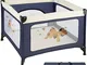 TecTake Box per gioco e nanna lettino da viaggio reticolato campeggio bambini bebé - dispo...