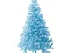 Albero di Natale per vetrina, 120 cm-400 cm, Blu, Albero di Natale Artificiale Albero di N...